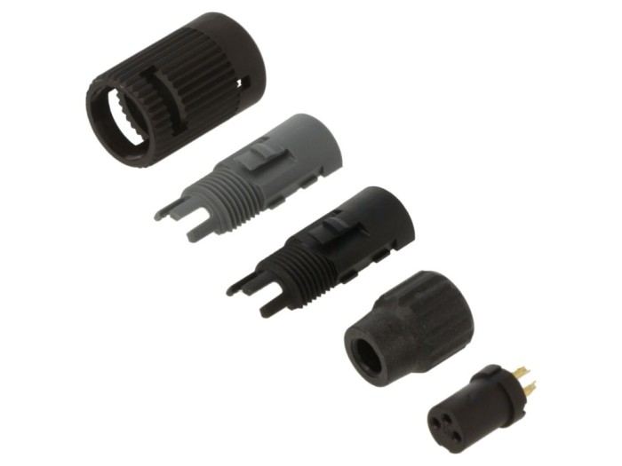 Conector circular mamă 3 pini, 125V