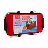 Cos de cumparaturi termoizolant pliabil , 49 x 28 x 25 cm , 21 L , rosu