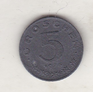 bnk mnd Austria 5 groschen 1975