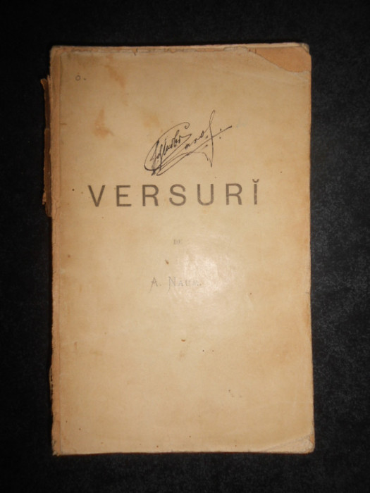 Anton Naum - Versuri 1878-1890 (1890, prima editie)