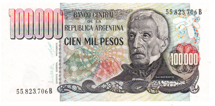 Argentina 100 000 Pesos 1979-83 P-308 Seria 55823706