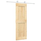 Cumpara ieftin Usa glisanta cu set de feronerie 70x210 cm, lemn masiv de pin