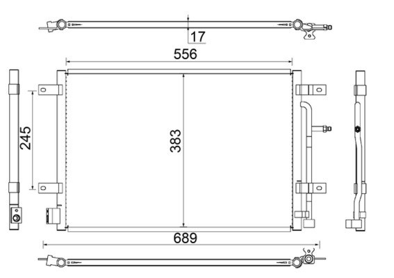 MAHLE AC 812 000S Condensator, climatizare