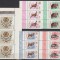 ROMANIA 1965 LP 618 TROFEE DE VANATOARE STRAIF 3 SERII MNH