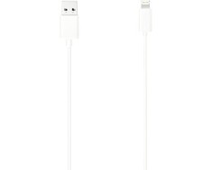 Cablu de date Lightning Hama 1, 50m alb, pentru iPhone/iPod/iPad foto