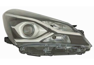 Far Toyota Yaris, 05.2017-, partea Dreapta, cu lentile; cu lumina de zi; HiR2+W21/5W+WY21W; electric; fara motor, DEPO foto