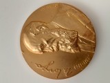 medalie bronz aurit 1990 , NICOLAE IORGA, Omagiu din partea cetatenilor municipiului Botosani