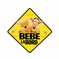 Semn auto Bebe la Bord - Winnie the Pooh SEV9628 Children SafetyCare foto