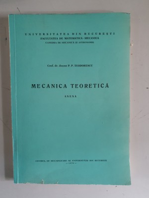 P.P.Teodorescu - Mecanica teoretica - anexa foto