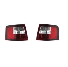 Set stopuri tuning AUDI A6 (C5), 05.1997-01.2005, model COMBI, Taiwan, partea stanga+dreapta, LED; transparent; cu locas bec;