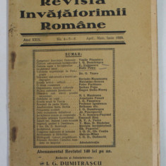 REVISTA INVATATORIMII ROMANE , ANUL XXIX , NR. 4-5-6 , APRILIE - IUNIE , 1929