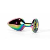 Dop Anal Cu Bijuterie Secret Shine Metal S, Multicolor, 7 cm