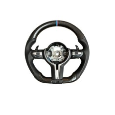 Volan sport piele si carbon compatibil cu modelele BMW Seria 1 F20,F21 Seria 2 F22,F23,F45,F87 Seria 3 F30,F31,F34 Seria 4 F32,F33,F36,F82,F83 X5 - F1
