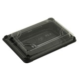 Caserole sushi 16 x 9.1 x 2 cm cu capac transparent 50buc/set