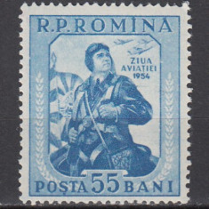 ROMANIA 1954 LP 372 ZIUA AVIATIEI MNH