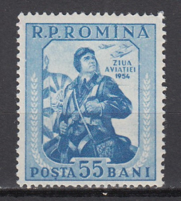 ROMANIA 1954 LP 372 ZIUA AVIATIEI MNH foto