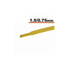 Tub termocontractibil galben 1.5mm/ 0.75mm 0.5m