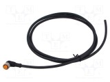 Cablu M12 PIN 8 unghi 2m 30VAC 2A 1200 LUTRONIC