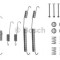 Set accesorii, sabot de frana FIAT DUCATO caroserie (230L) (1994 - 2002) BOSCH 1 987 475 241