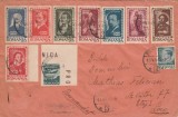 1947 Romania - Plic circulat serie completa Institutul de studii romano-sovietic