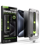 Geam Soc Protector Privacy TitanGlass iPhone 16 Pro, iPhone 17, iPhone 17 Pro