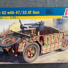 machetă kit plastic WW II Italeri 1/72 ABM 42 italian cu tun AT 47/32