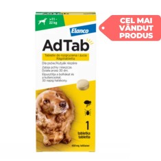 Pastila deparazitare externa caini 11-22 kg, AdTab