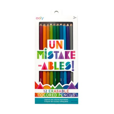 Creioane colorate care se sterg, set de 12, Un-Mistake-Ables! foto