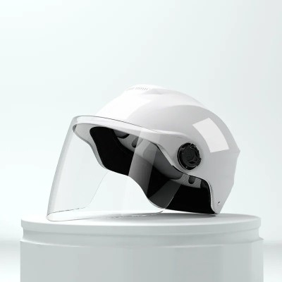 Casca Scuter, Bicicleta electrica, Trotineta, ATV, produs NOU helmet, Alb foto