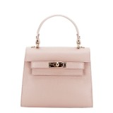 Geanta din piele naturala 8949 121 Roz deschis