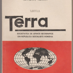 Societatea de Stiinte Geografice - Terra - nr. 1 ianuarie-martie 1987