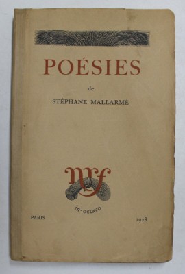 POESIES de STEPHANE MALLARME , 1928 , EXEMPLAR 682 * foto