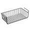 Suport metalic tip cos pentru depozitare sub raft Pufo pentru casa si bucatarie, multifunctional, 40 x 27 cm, negru