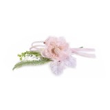 Cumpara ieftin Set 3 Bujori artificiali roz verzi 22 cm