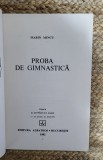 PROBA DE GIMNASTICA -MARIN MINCU,1982