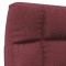 Scaun de podea pliabil, rosu vin, material textil - 6