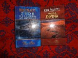 Ken Follett - Mania divina + Zbor deasupra Atlanticului ( cartonate / pretul este pentru ambele carti