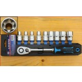 Set Chei Tubulare hexagonal 1/2 Inch cu Clichet și Profil E