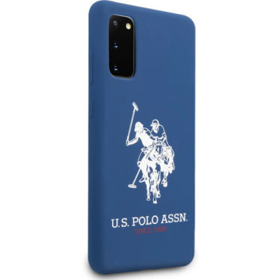 Husa Cover US Polo Silicone pentru Samsung Galaxy S20 Albastra foto