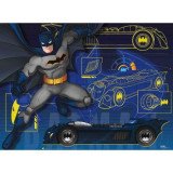 Puzzle Batman Cu Masina, 100 Piese, Ravensburger