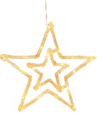 Stea decorativa de Craciun MagicHome cu 20 LED alb cald, 27,5 cm