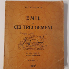 Carte veche Erich Kastner Emil si cei trei gemeni