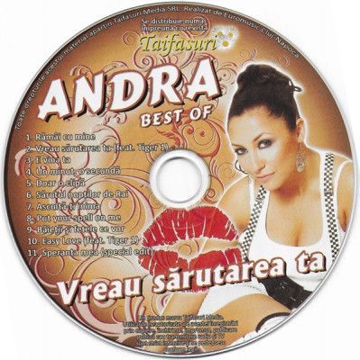 CD Andra - Vreau sarutarea ta - Best of foto