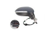 Oglinda exterioara Volkswagen Passat (B8), 08.2014-, Dreapta, reglare electrica; grunduit; incalzita; geam convex; cromat; 8 pini; cu semnalizare, Vi