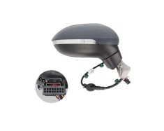 Oglinda exterioara Volkswagen Passat (B8), 08.2014-, Dreapta, reglare electrica; grunduit; incalzita; geam convex; cromat; 8 pini; cu semnalizare, Vi