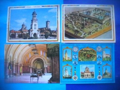 HOPCT LOT 2812 ISTORIE LA .. ALBA IULIA-JUD ALBA -4 CARTI POSTALE-NECIRCULATE foto