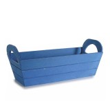 Cumpara ieftin Cos lemn albastru inchis 31,5 x 12 x 8,5 H