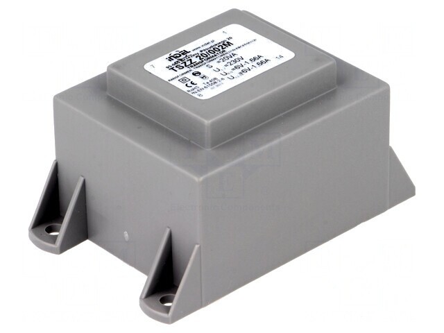 Transformator &icirc;ncapsulat 20VA 230V AC 6V 1,66A PCB