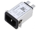 Conector alimentare AC soclu tată 2A 250VAC IEC 60320