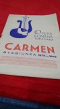 CAIET -PROGRAM -OPRA ROMANA TIMISOARA PENTRU OPRA CARMEN-STAGIUNEA 1975-1976
